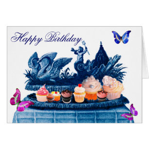 CARIOTA AZUL DE SUANOS Y CUPCAKES FELIZ CUMPLEAÑOS