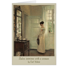 Carl Holsøe Salon interieur con mujer CC0573