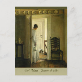 Carl Holsøe Saucer de la postal Leche CC0569