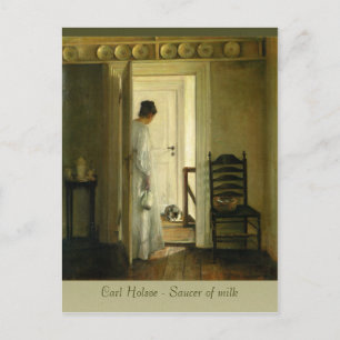Carl Holsøe Saucer de la postal Leche CC0569