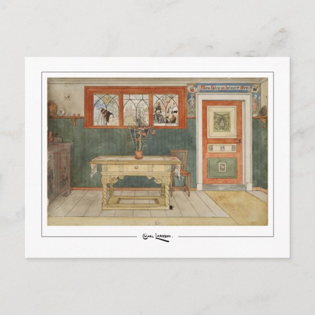 Carl Larsson #285 - postal Bella Artes (Anverso)