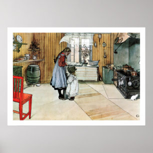 Carl Larsson en la impresión del Bella Artes de co