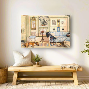 Carl Larsson Watercolor, Arte Folclórico Neutral S