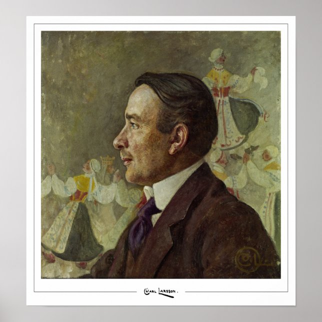 Carl Larsson Zedign Poster de arte #1 (Frente)