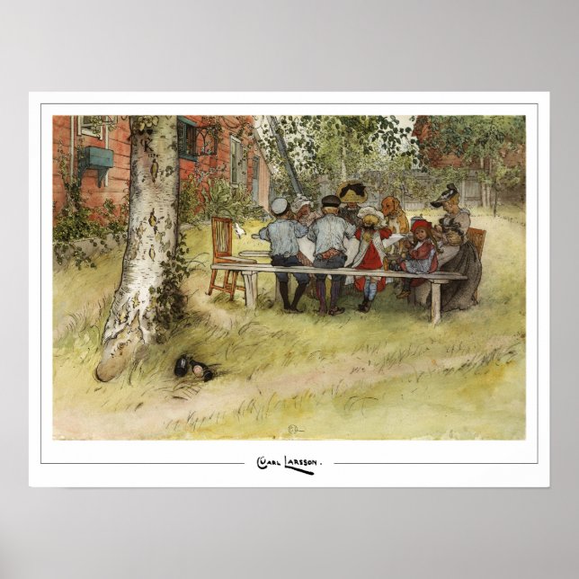 Carl Larsson Zedign Poster de Arte #232 (Frente)