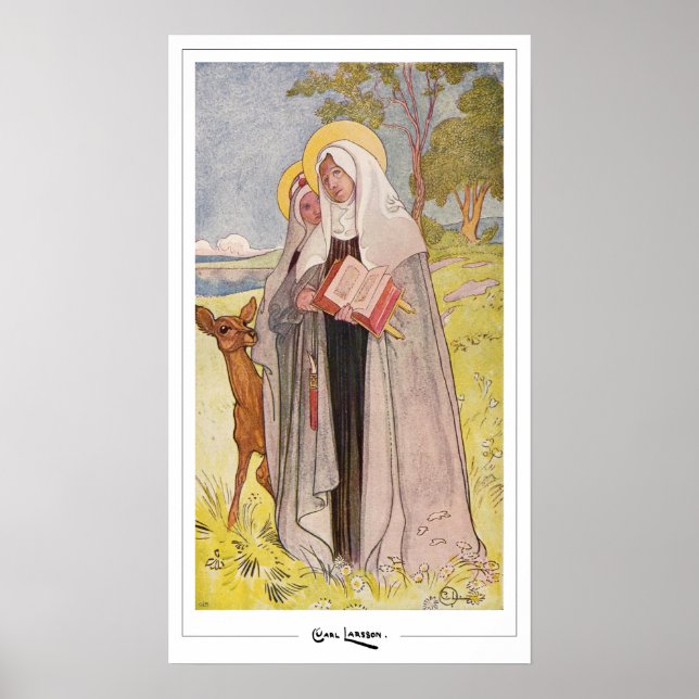 Carl Larsson Zedign Poster de Arte #423 (Frente)