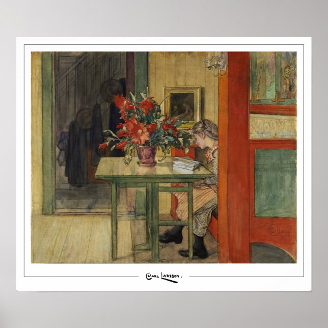 Carl Larsson Zedign Poster de arte #5 (Frente)