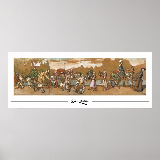 Carl Larsson Zedign Poster de Arte #89 (Frente)