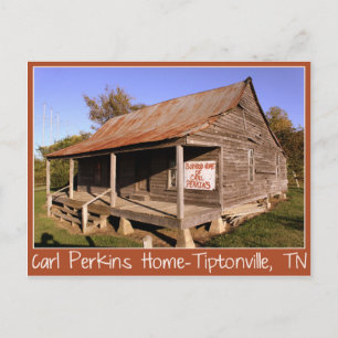 Carl Perkins Boyhood Home Tiptonville, tarjeta pos