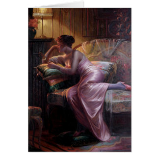 Carlier: Señora elegante con el espejo