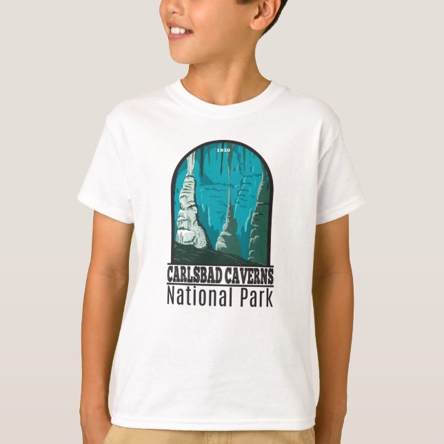 Carlsbad Caverns Parque nacional camiseta vintage (Anverso)