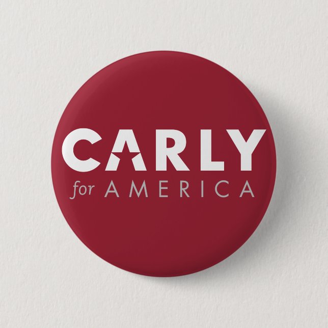 CARLY FIORINA para el botón del presidente 2016 (Anverso)