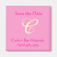 Carly Rebecca Bat Mitzvah Salvar el imán de la fec