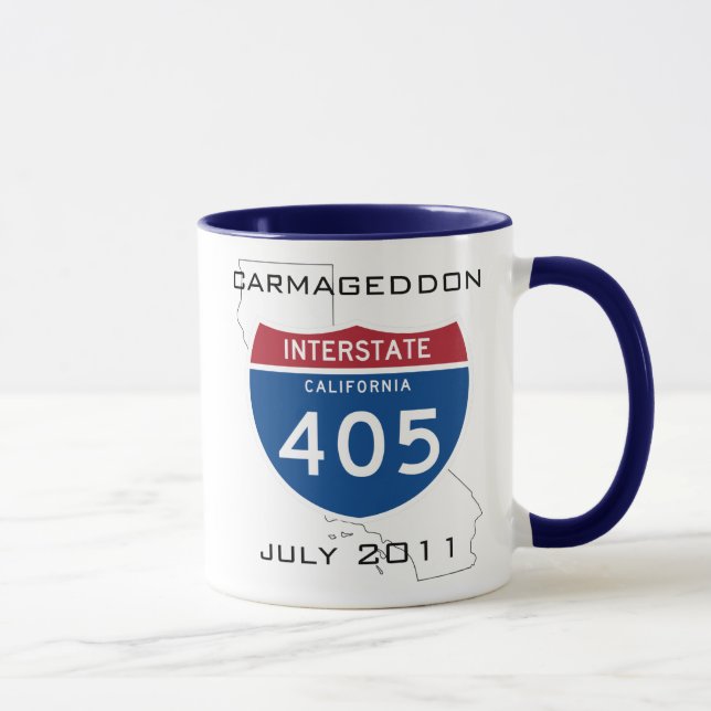 Carmageddon - julio de 2011 taza (Derecha)