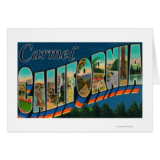 Carmel, California - Escenas de letras grandes (Anverso (Horizontal))