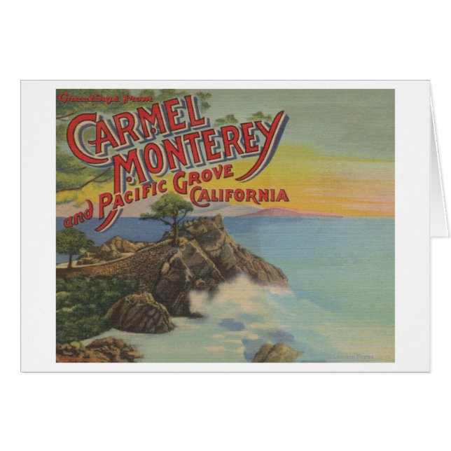 Carmel, Monterey y Pacific Grove, CA - Bienvenidos (Anverso (Horizontal))