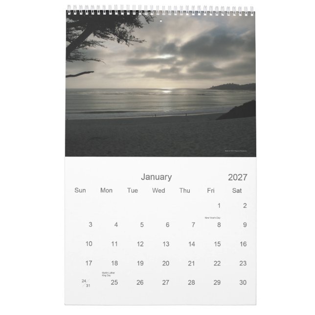 Carmel por el calendario del mar 2012 (Jan 2027)