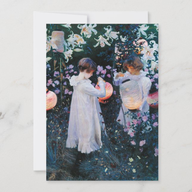 Carnación, Lily, Lily, Rosa | John Singer Sargent (Anverso)