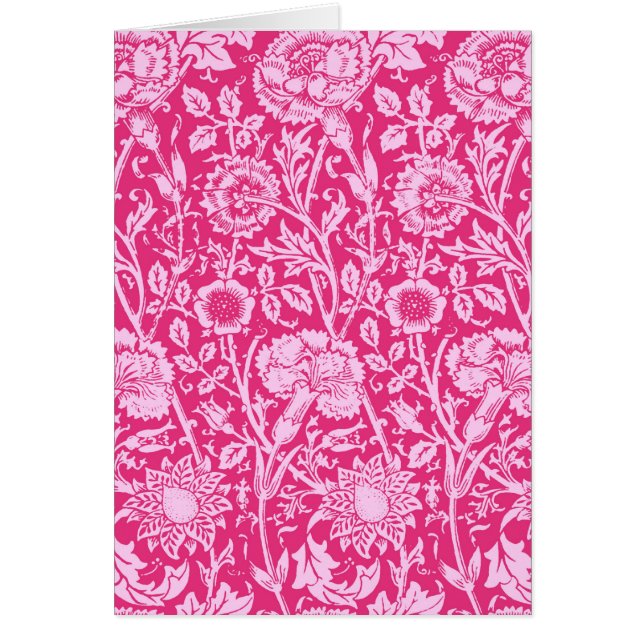 Carnación modernista Damasco, rosa de Fuchsia (Frente)