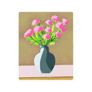 Carnaciones rosas en un arte moderno grandioso