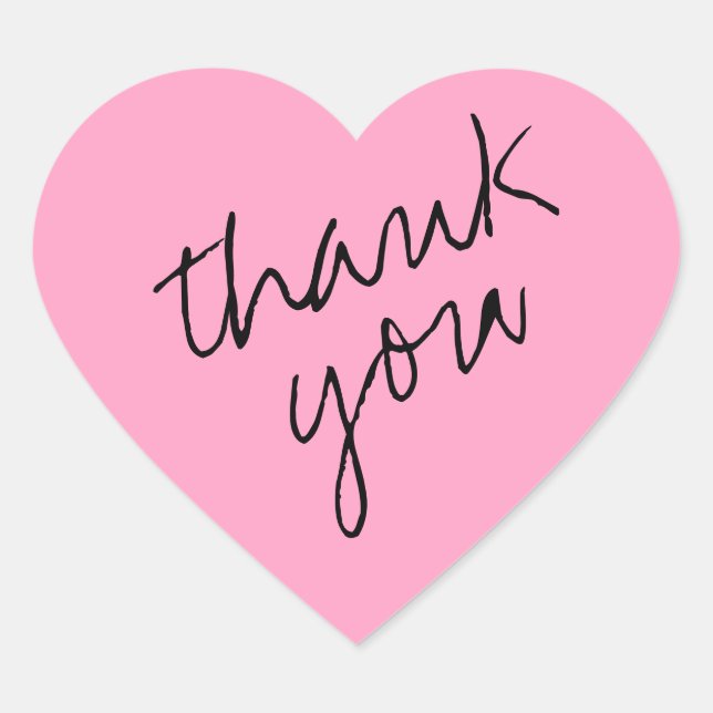 Carnation Flower Pink Heart Gracias Pegatina (Anverso)