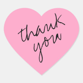 Carnation Flower Pink Heart Gracias Pegatina