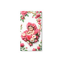 Carnation Halo - Bebé Niña Nacimiento Flor Arte