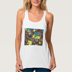 Carnation Racerback Top (Blanco) con Efecto Dreami