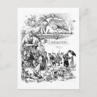 Carnaval 1894 Postal de época
