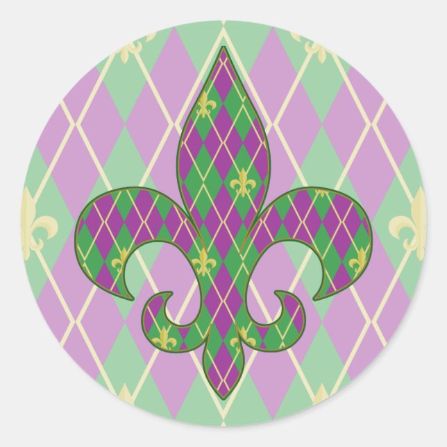 Carnaval Argyle Pegatina (Anverso)