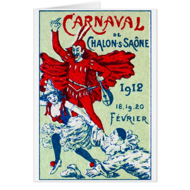 Carnaval de Francia en 1912 (Frente)