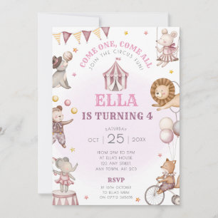 Carnaval de invitaciones a la fiesta de cumpleaños