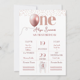 Carnaval de la Alegría Invitación de Primer Cumple