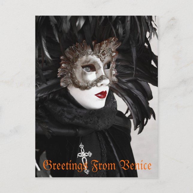 Carnaval de la postal de Venecia (Anverso)
