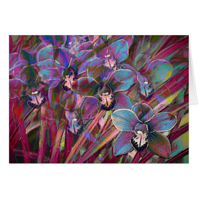 Carnaval de orquídeas de cibidio (Anverso (Horizontal))