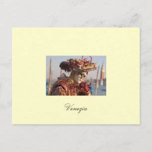 Carnaval de postal de Venecia