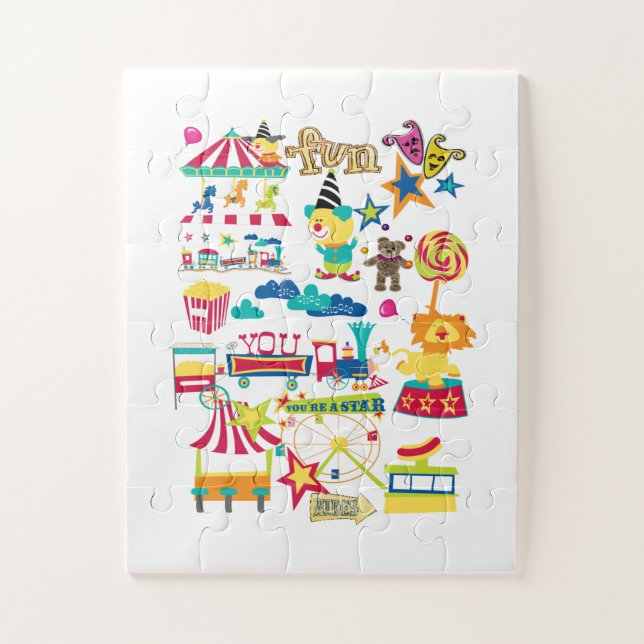 Carnaval de rompecabezas de circo  (Vertical)