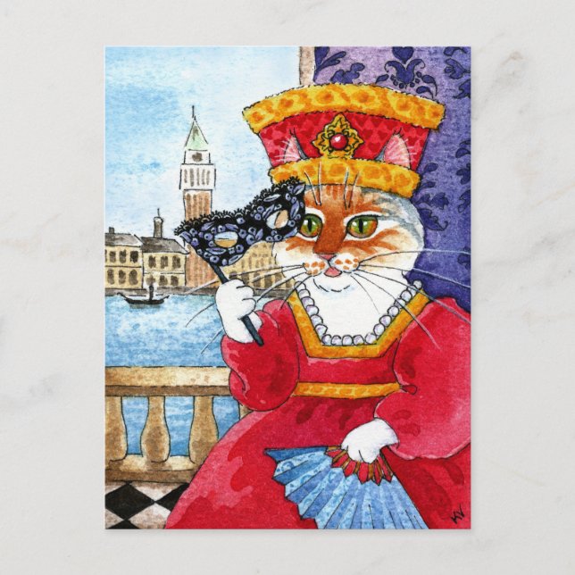 Carnaval de Venecia de gatitos o postal de San Val (Anverso)
