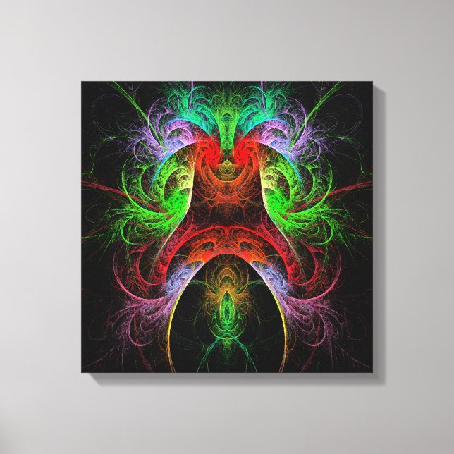Carnaval Resumen de arte Quad Canvas Imprimir (Anverso)