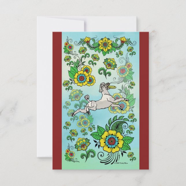 Carne blanca capturando una tarjeta de nota de fri (Anverso)