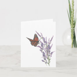 Carne de mariposa monarca sobre flores de lavanda