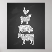 carne de pollo de cerdo de vaca recorta el arte pe