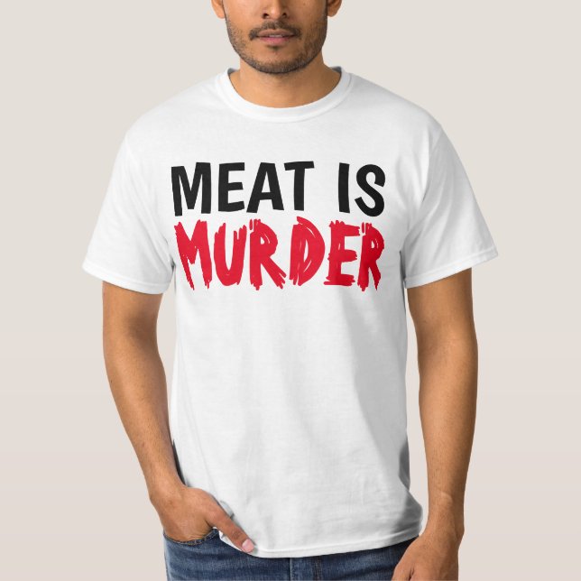 CARNE ES ASESINATO Camisetas Vegan (Anverso)