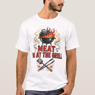 Cárneme En La Parrilla Camiseta Divertida De Barba