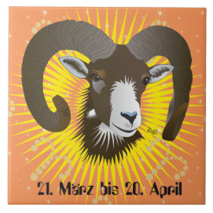 Carnero 21. El marzo hasta 20 el abril baldosa