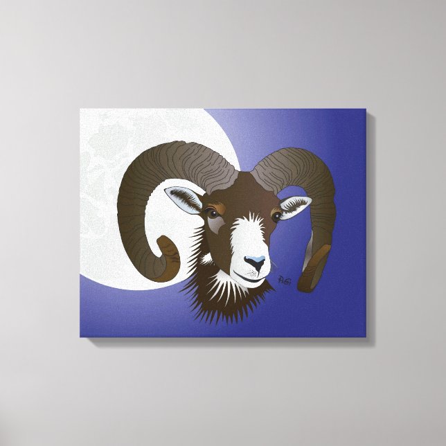 Carnero - Sternzeichen lienzo de cuña (Anverso)