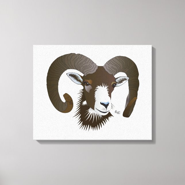 Carnero - Sternzeichen lienzo de cuña (Anverso)