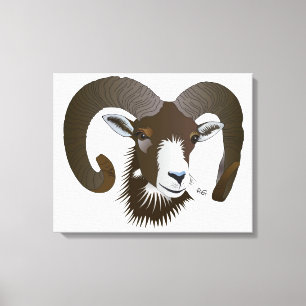 Carnero - Sternzeichen lienzo de cuña