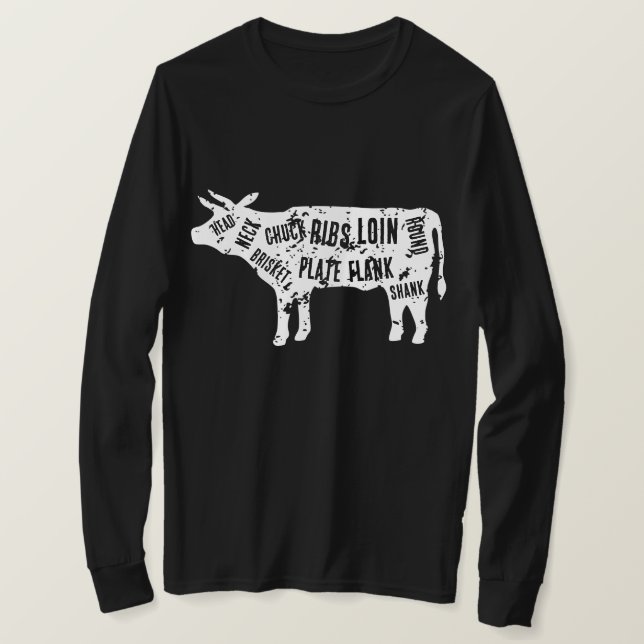 Carnicero de corte de carne camisa para amante de  (Anverso del diseño)