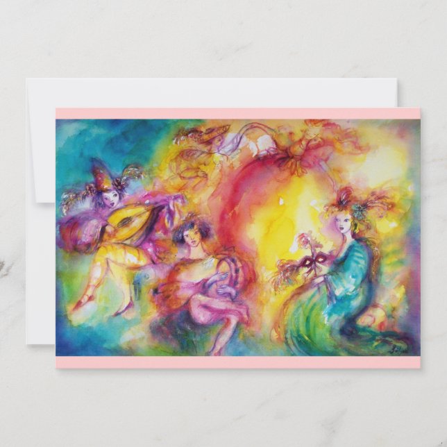 CARNIVAL ARDIENTE, Invitación a la Fiesta de Másca (Anverso)